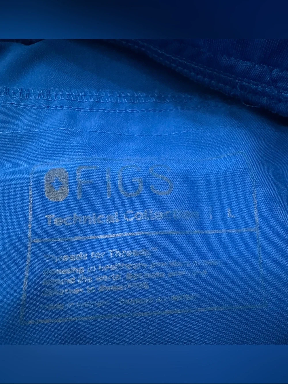 Figs Royal Blue Men’s Axim Straight Leg Scrub Pants Size Large
